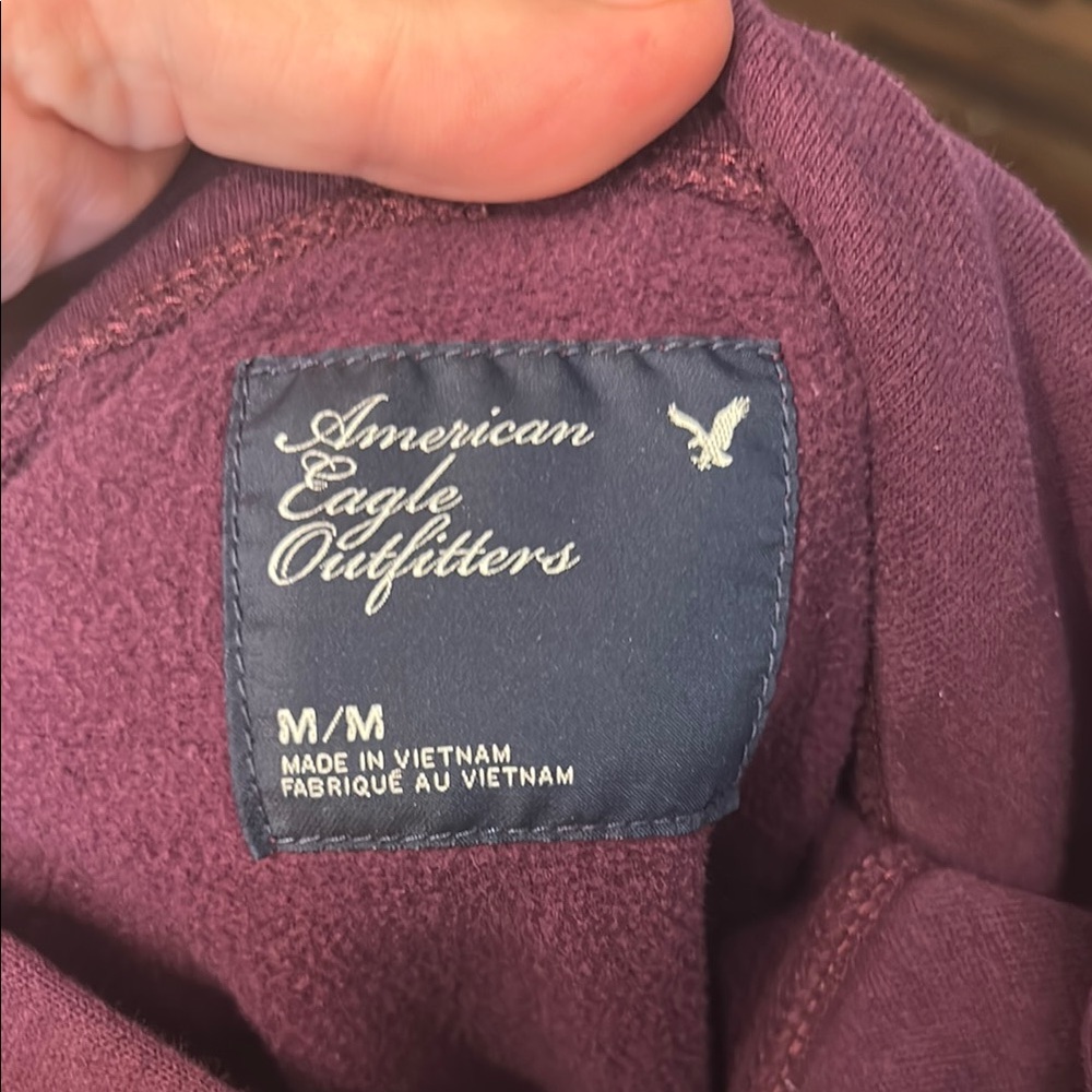 American Eagle Purple Long Sleeve Hoodie - Picture 8 of 9